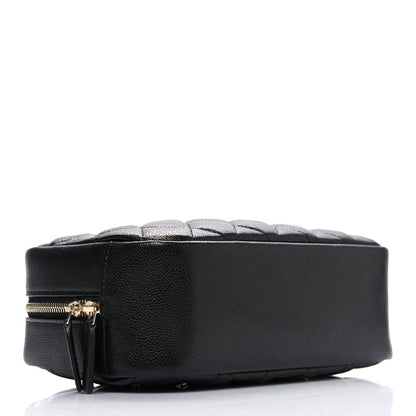 Chanel Caviar Quilted Medium Curvy Pouch Cosmetic Case Black 4 of 7