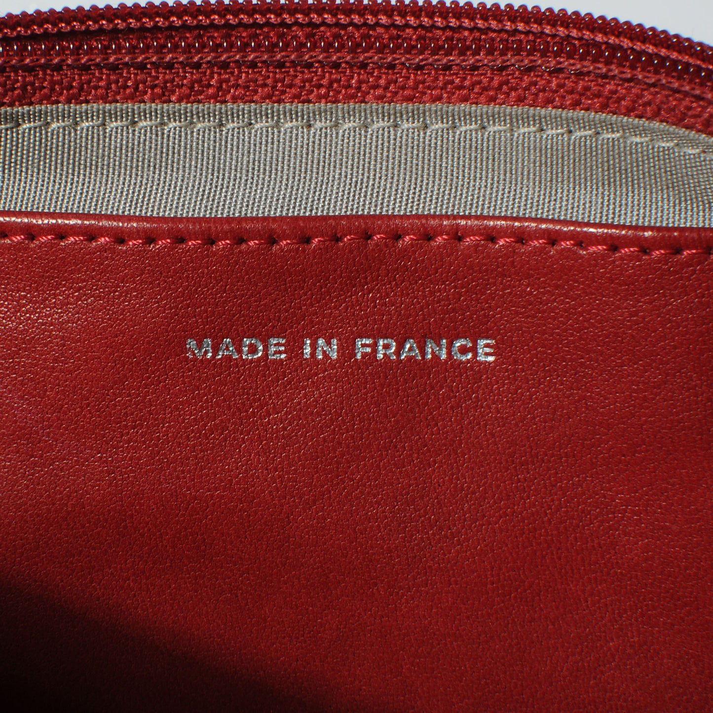 Lambskin Half Moon Wallet On Chain WOC Bag Red