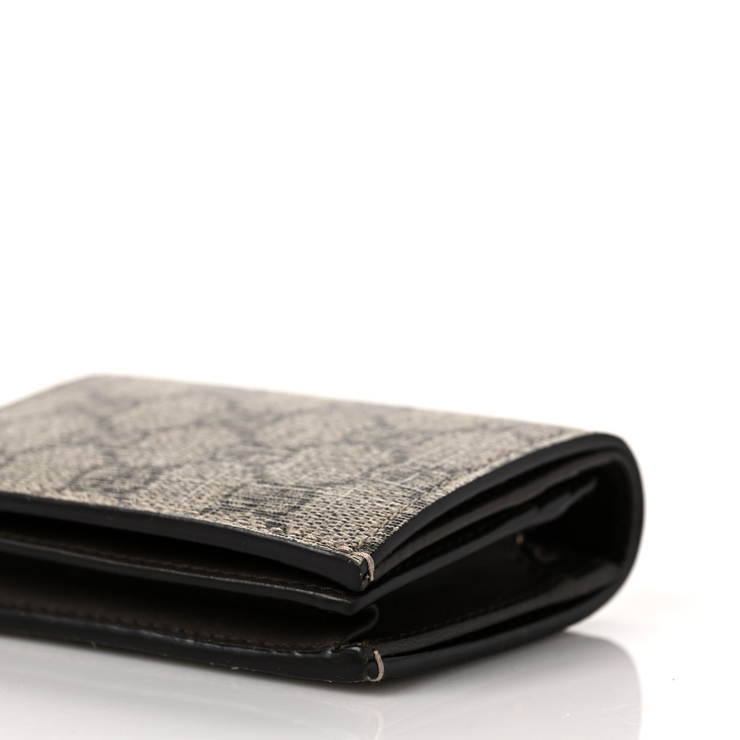 GG Supreme Monogram Card Case Beige