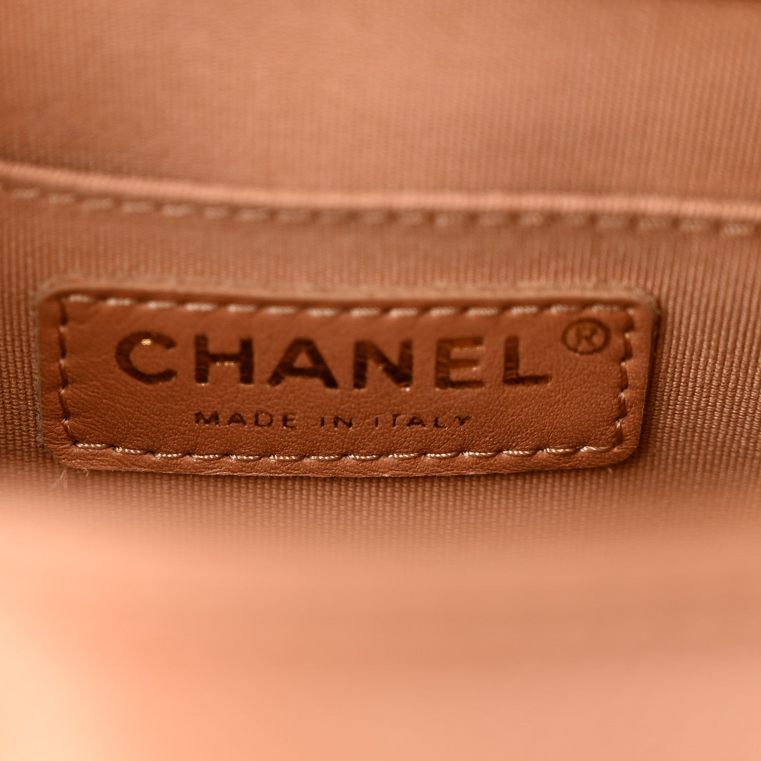 Chanel Shiny Caviar Quilted Medium Duma Pockets Drawstring Backpack Dark Beige 6 of 10