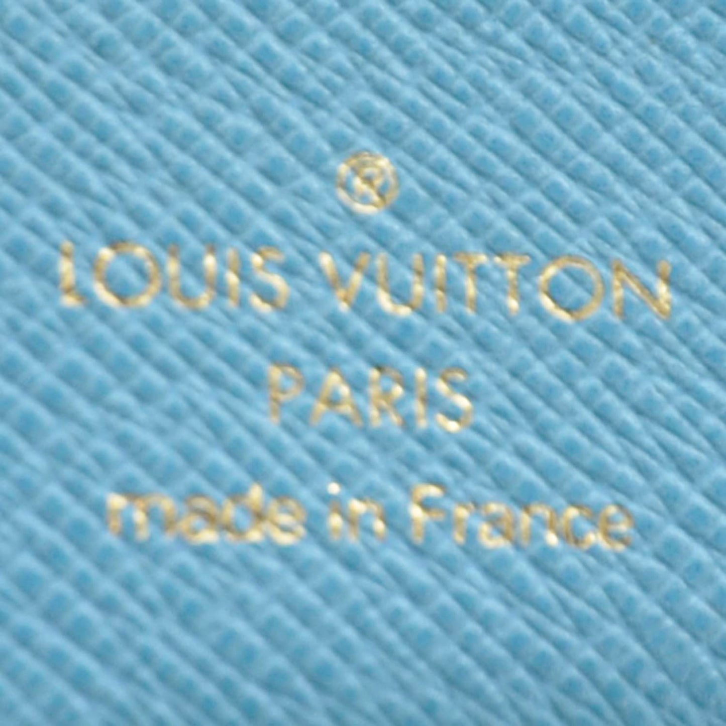 Monogram Groom Compact Zip Wallet Blue
