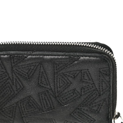 Chanel Metallic Lambskin Star Embossed Coin Purse Case Black 10 of 11