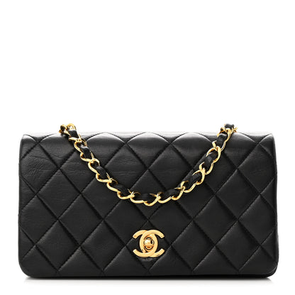 Chanel Lambskin Quilted Small Single Flap Black 1 of 11