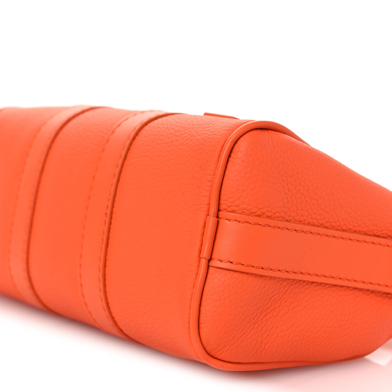 Louis Vuitton Grained Calfskin Aerogram Keepall XS Orange 9 of 13