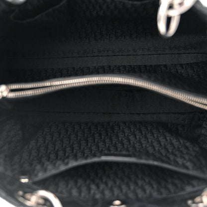 Christian Dior Lambskin Cannage Medium Dior Soft Shopping Tote Black 6 of 11