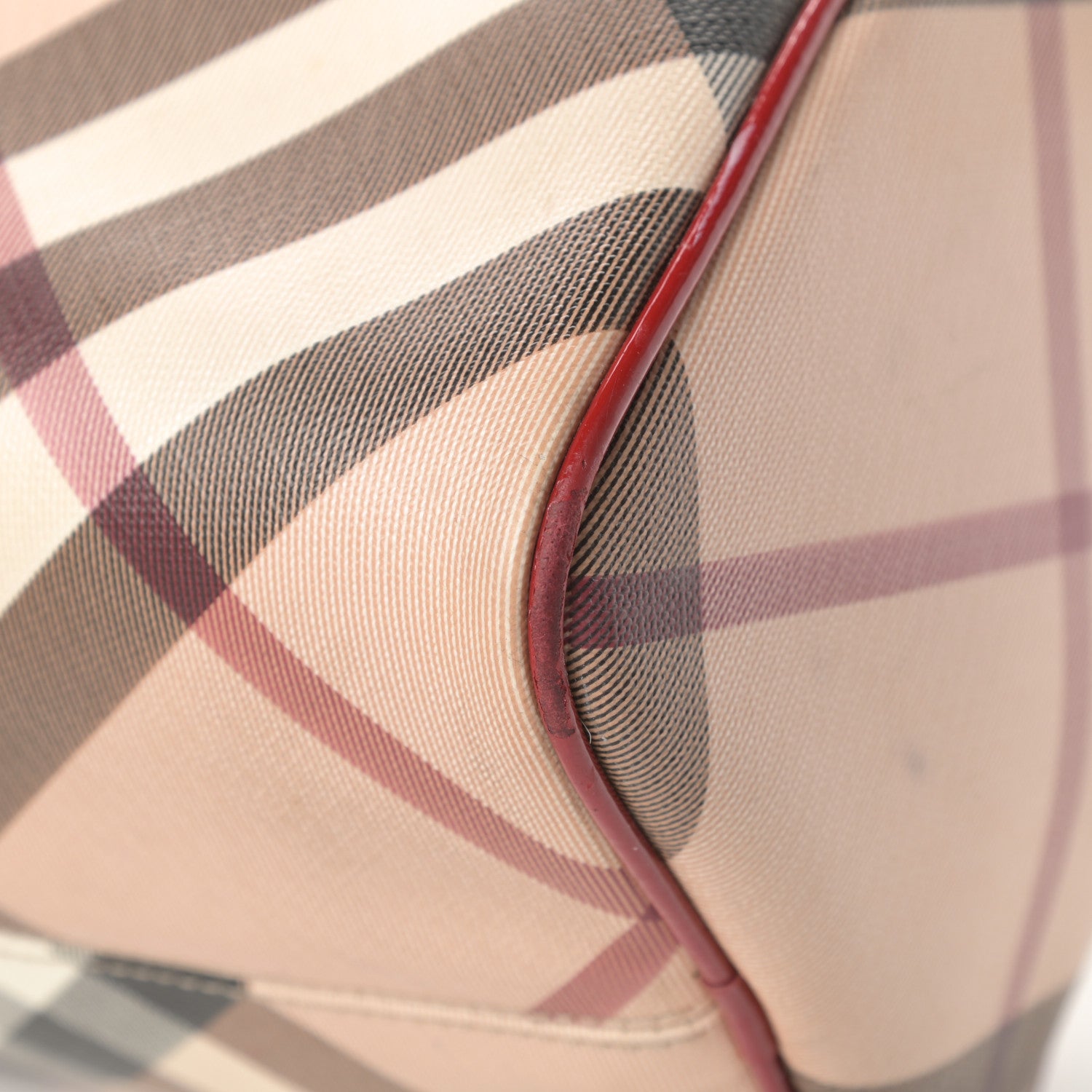 Burberry Patent Nova Check Chester Bowling Bag Raspberry Sorbet 11 of 19