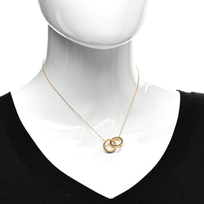 Tiffany 18K Yellow Gold 1837 Interlocking Circles Pendant Necklace 2 of 5