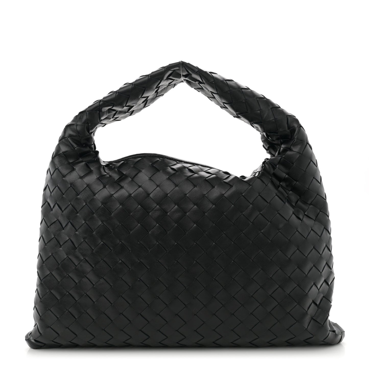 Calfskin Intrecciato Small Hop Black
