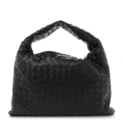 Bottega Veneta Calfskin Intrecciato Small Hop Black 1 of 10
