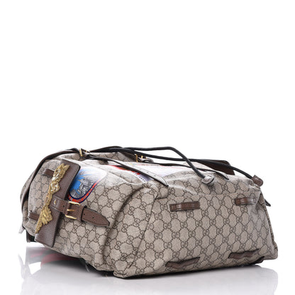 Gucci GG Supreme Monogram Embroidered Flap Backpack 4 of 10