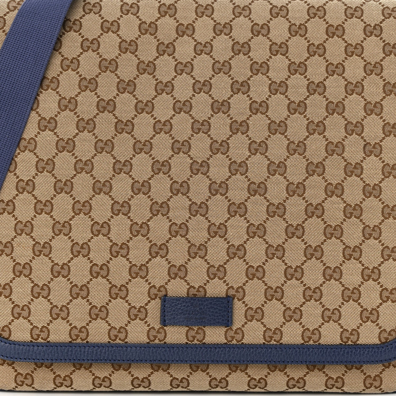 Gucci Monogram Convertible Diaper Bag Blue 9 of 13