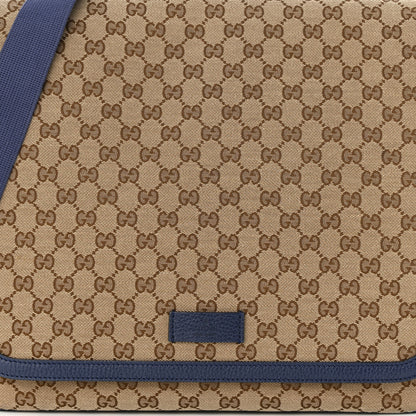 Gucci Monogram Convertible Diaper Bag Blue 9 of 13