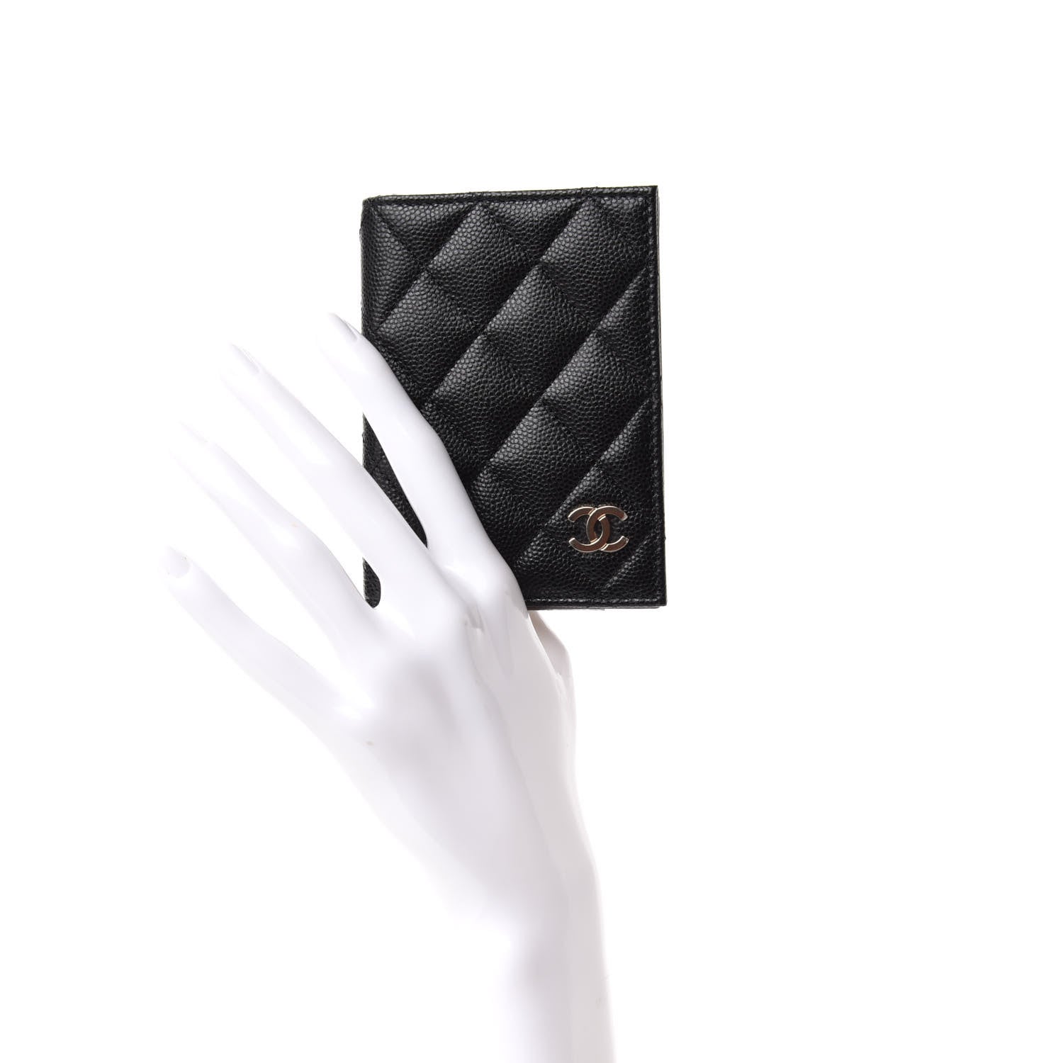 Chanel Caviar Quilted Card Holder Wallet Black 2 of 8