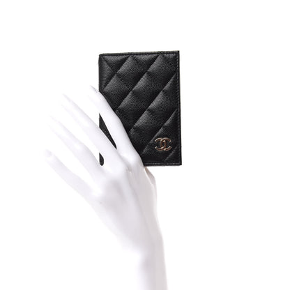 Chanel Caviar Quilted Card Holder Wallet Black 2 of 8