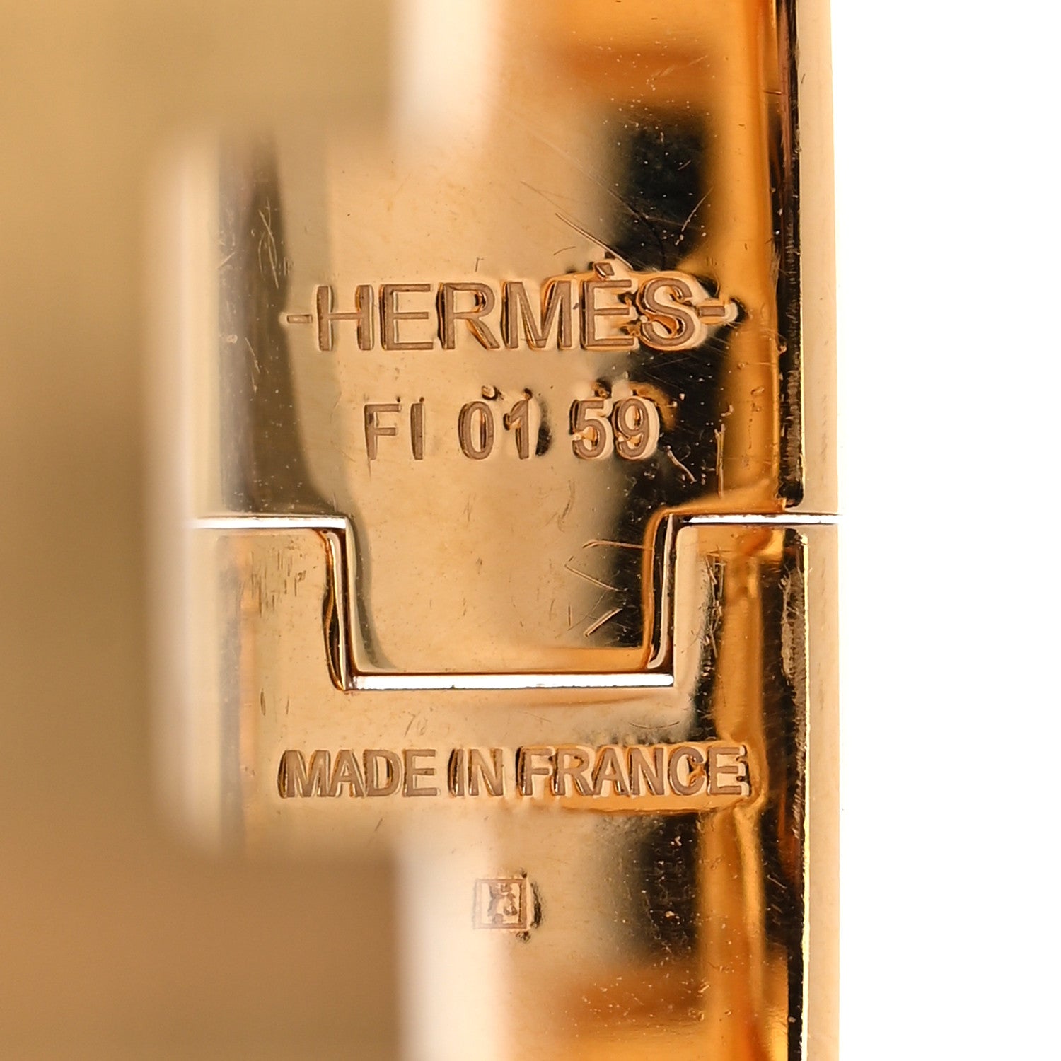 Hermes Matte Enamel Narrow Clic Clac HH Bracelet GM Black 4 of 5