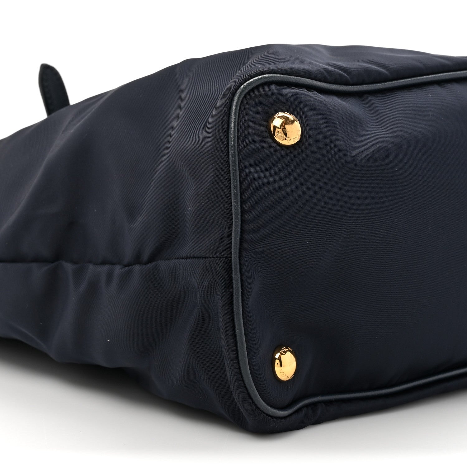 Prada Tessuto Nylon Saffiano Metal Shopping Tote Navy 9 of 17