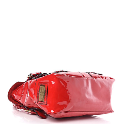 Valentino Garavani Patent Large Histoire Red 4 of 13