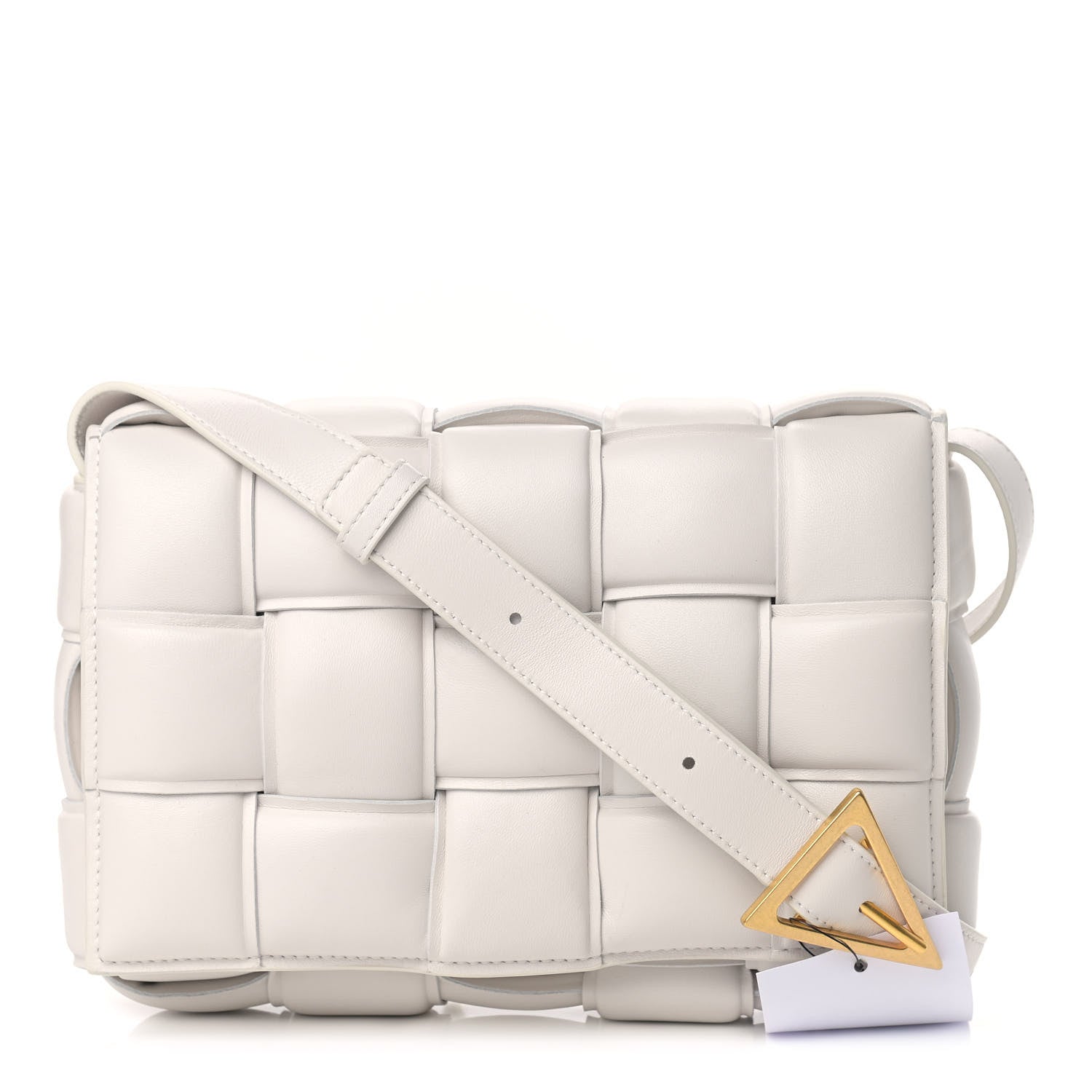 Bottega Veneta Nappa Maxi Intreccio Padded Cassette Crossbody Bag Chalk 1 of 10