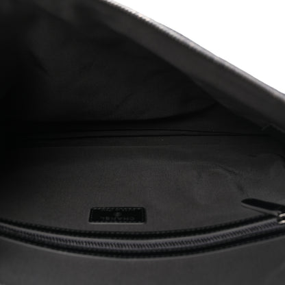 Chanel Aged Calfskin Quilted Large Tassel Cosmetic Case Dark Grey 5 of 8