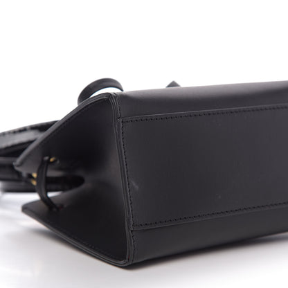 Mansur Gavriel Vegetable Tanned Calfskin Mini Mini Sun Bag Black Flamma 6 of 8
