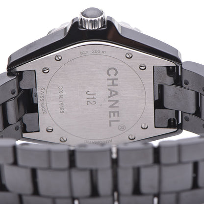 Chanel Stainless Steel Ceramic 38mm J12 Automatic Watch Black 5 of 6