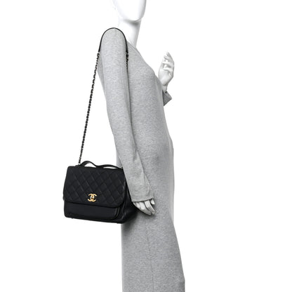 Chanel Caviar Quilted Large Business Affinity Flap Black 2 of 14