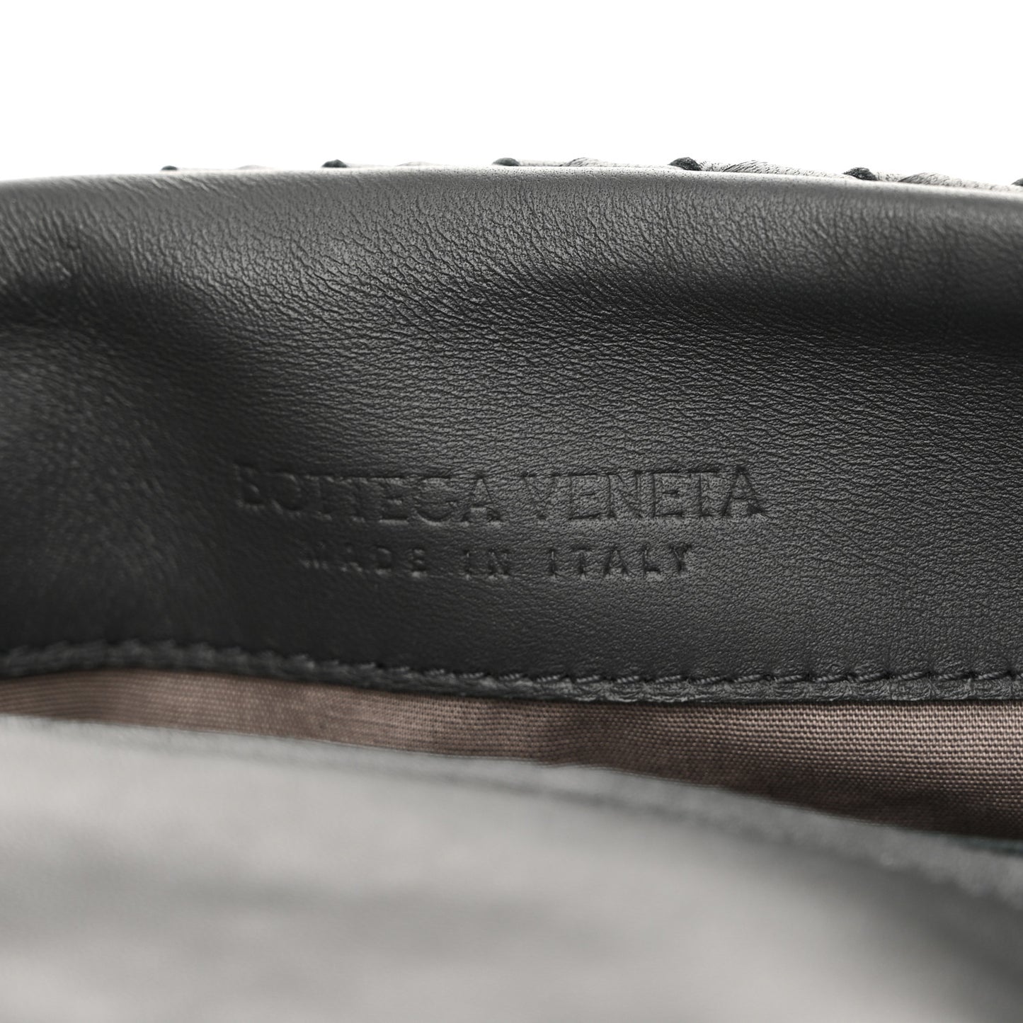 Nappa Intrecciato Flap Shoulder Bag Ebano