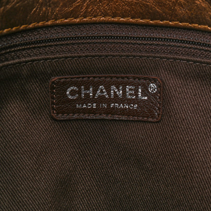 Chanel Metallic Aged Calfskin Large Shopping In Moscow Tote Bronze 6 of 9