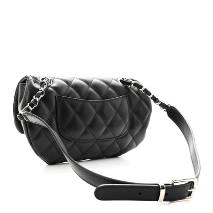 Chanel Calfskin Quilted CC Uniform Flap Belt Bag Black 3 of 10