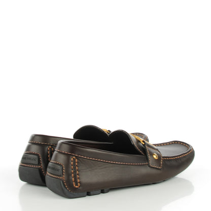 Louis Vuitton Leather Monte Carlo Loafers 6 Cacao Brown 4 of 8