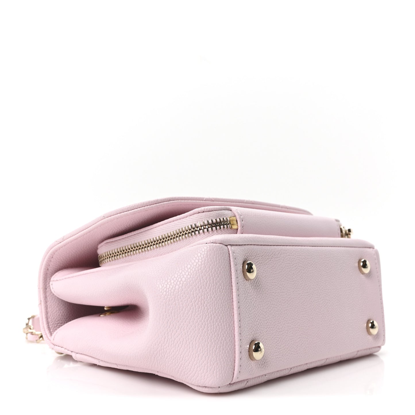 Caviar Quilted Mini Business Affinity Flap Light Pink