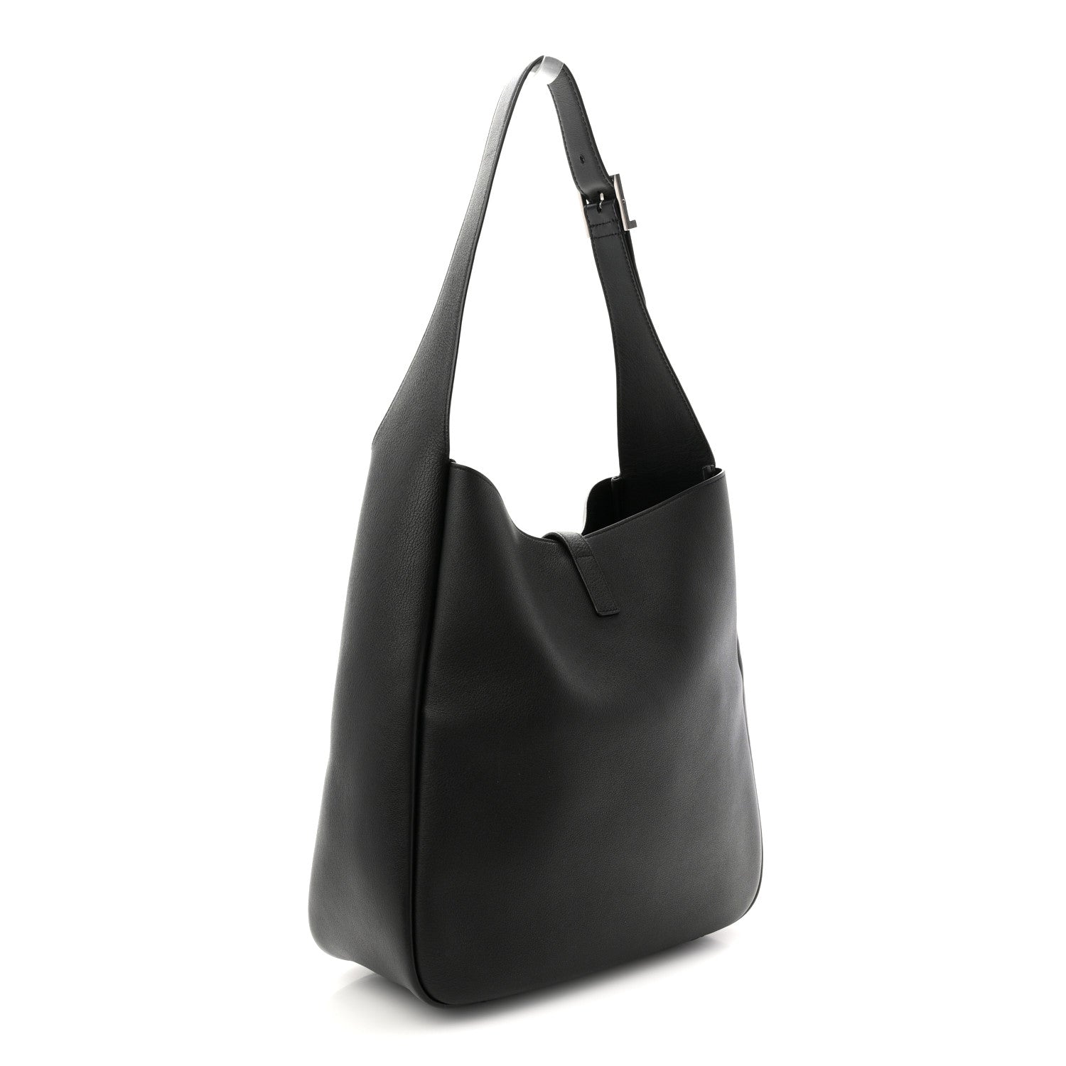 Saint Laurent Smooth Calfskin Large Le 5 A 7 Soft Hobo Black 4 of 21