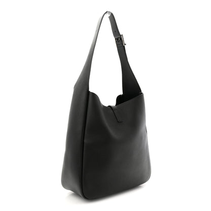 Saint Laurent Smooth Calfskin Large Le 5 A 7 Soft Hobo Black 4 of 21