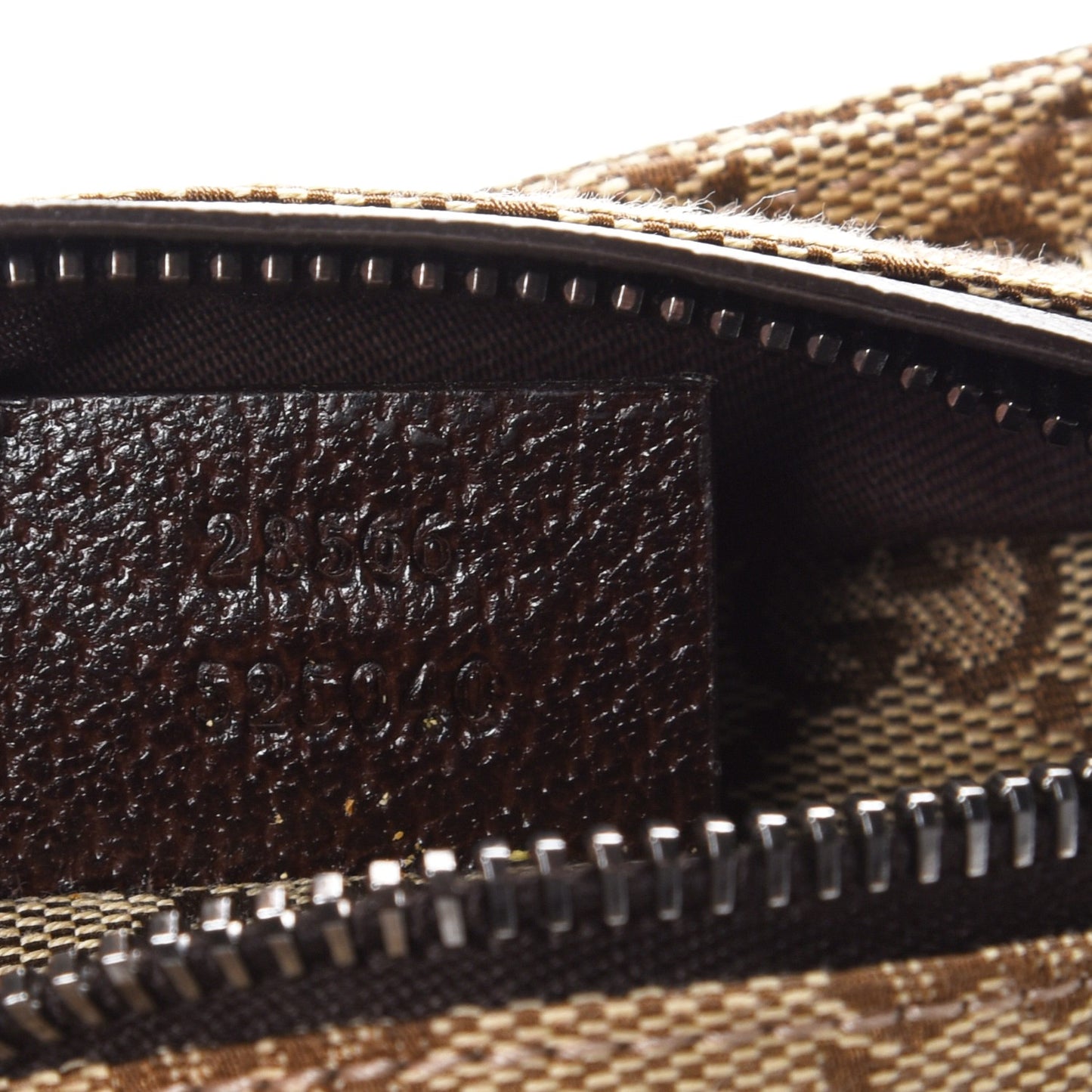 GG Monogram Double Pocket Belt Bag Dark Brown