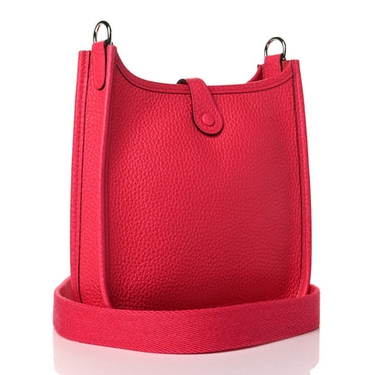 Hermes Taurillon Clemence Evelyne TPM Rose Extreme 2 of 4