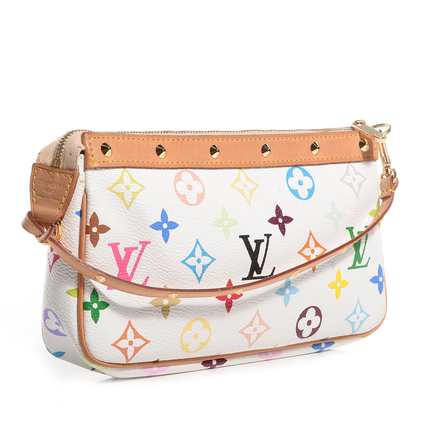 Monogram Multicolor Pochette Accessories White