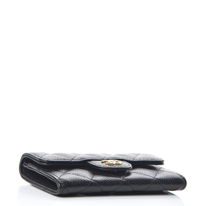 Chanel Caviar Quilted Flap Card Holder Black 4 of 9
