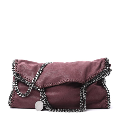 Stella McCartney Shaggy Deer Falabella Fold Over Tote Plum 1 of 8
