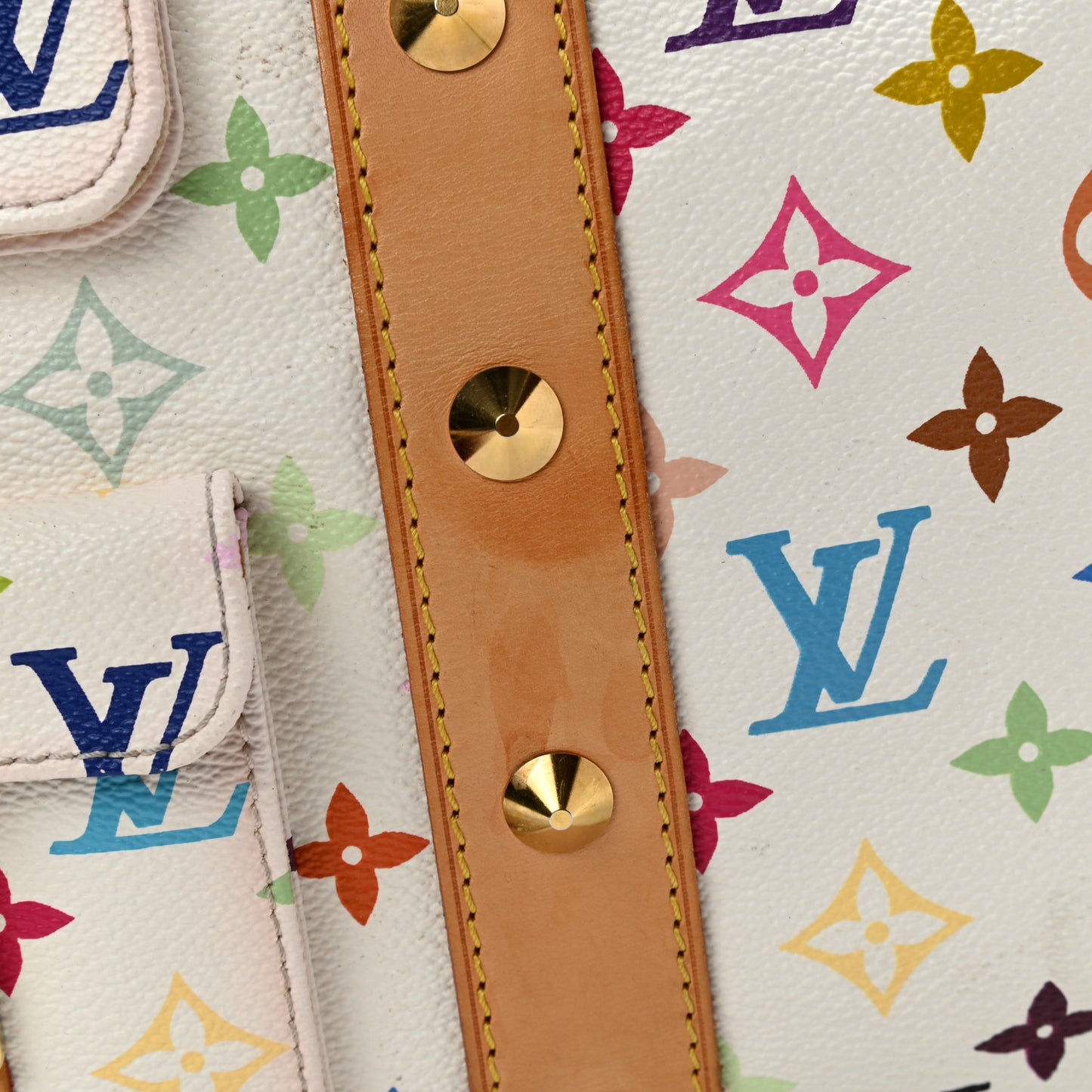Monogram Multicolor Keepall 45 White