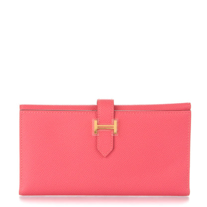 Hermes Epsom Tri-Fold Bearn Wallet Rose Azalee 1 of 13
