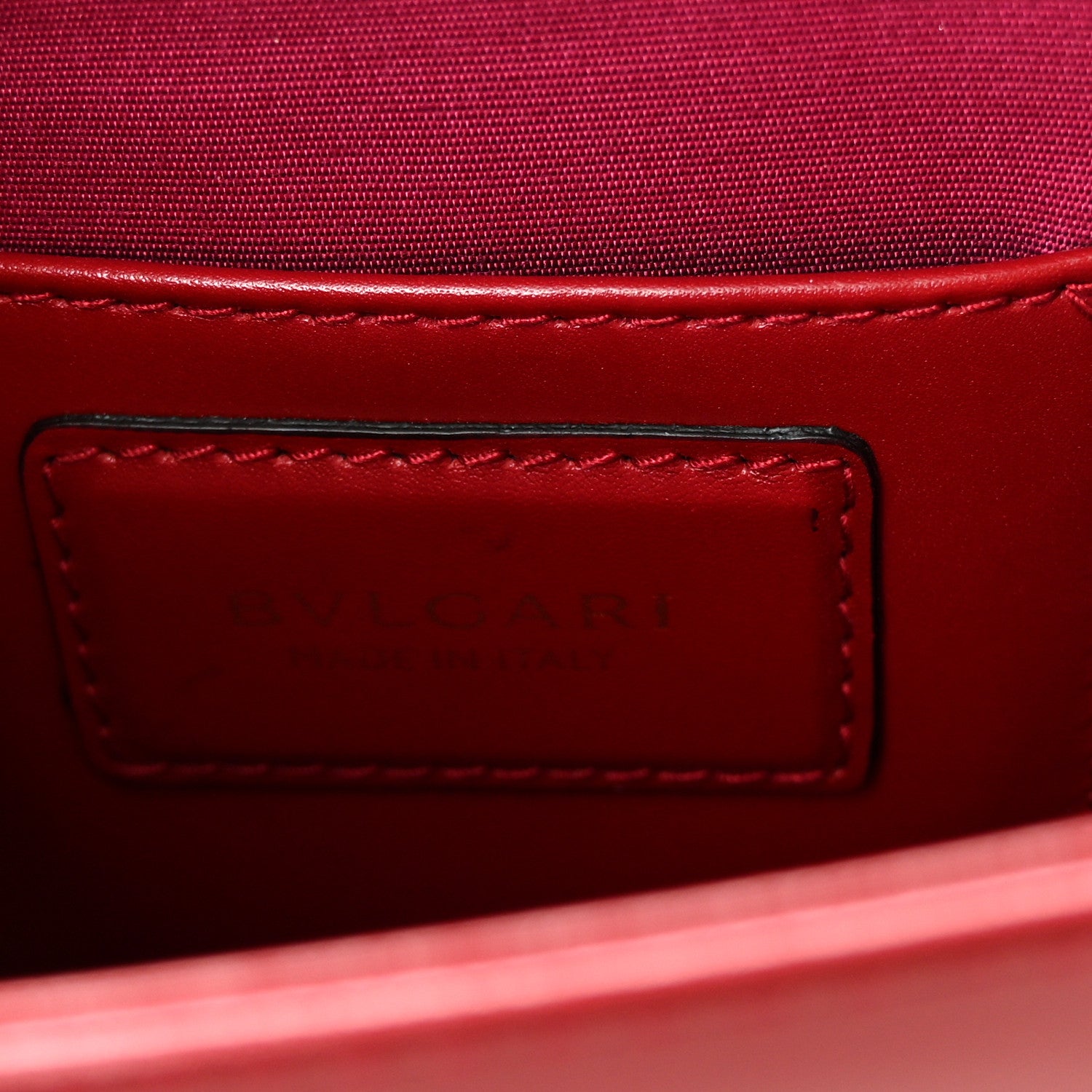 Bulgari Calfskin Serpenti Forever Crossbody Bag Red 7 of 10