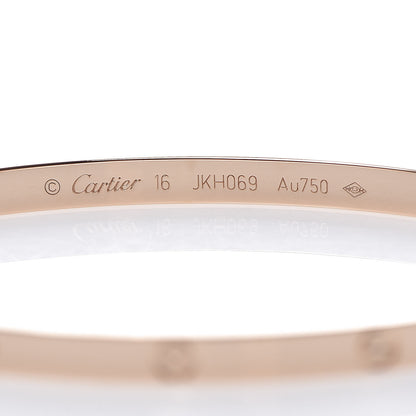 Cartier 18K Pink Gold Small LOVE Bracelet 16 5 of 7