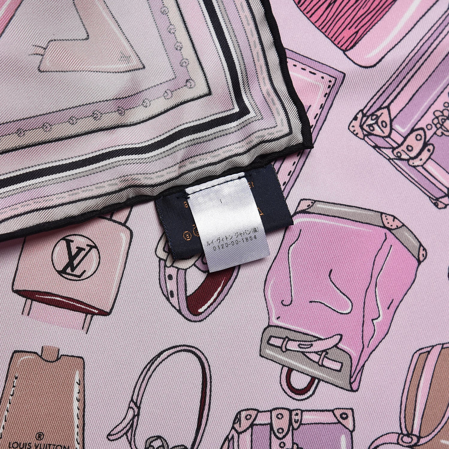 Louis Vuitton Silk Essentials LV Square Scarf Rose 6 of 7