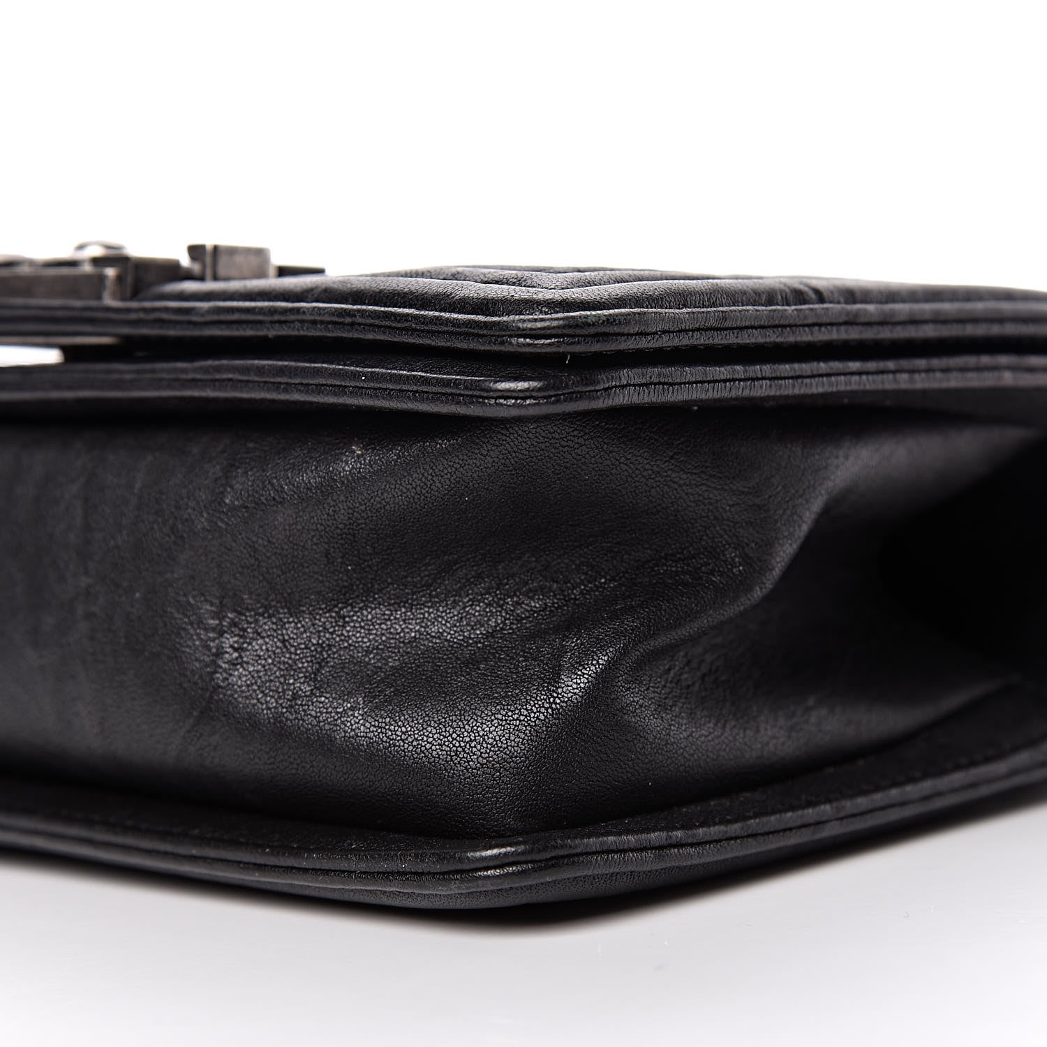 Chanel Crumpled Lambskin Small Studded Boy Flap Black 9 of 12