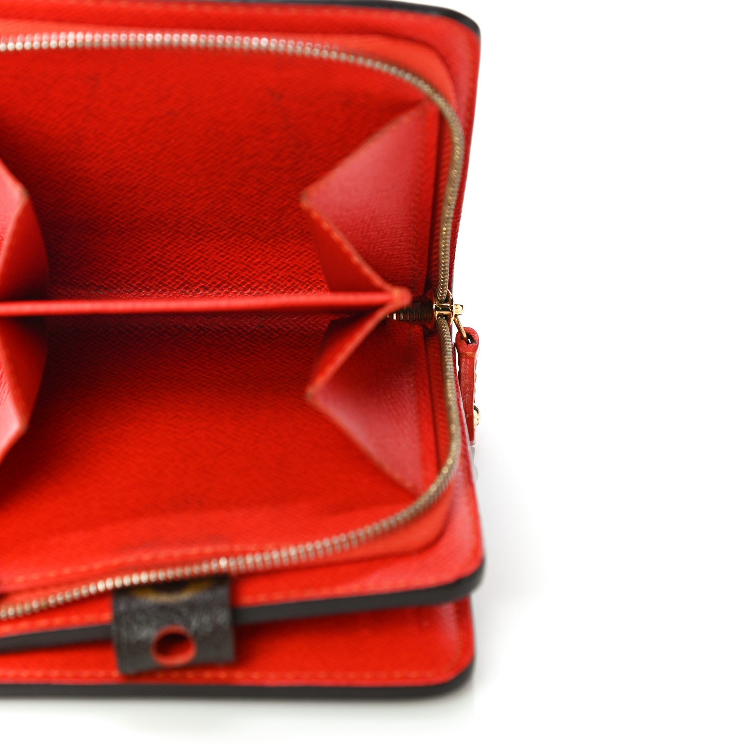 Louis Vuitton Monogram Perforated Compact Zipped Wallet Orange 6 of 11