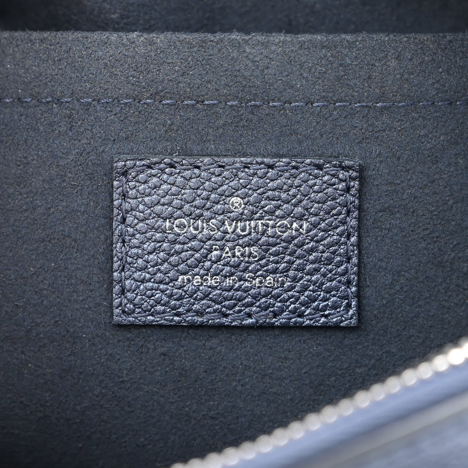 Louis Vuitton Metallic Empreinte Monogram Giant Speedy Bandouliere 20 Navy Nacre 6 of 11