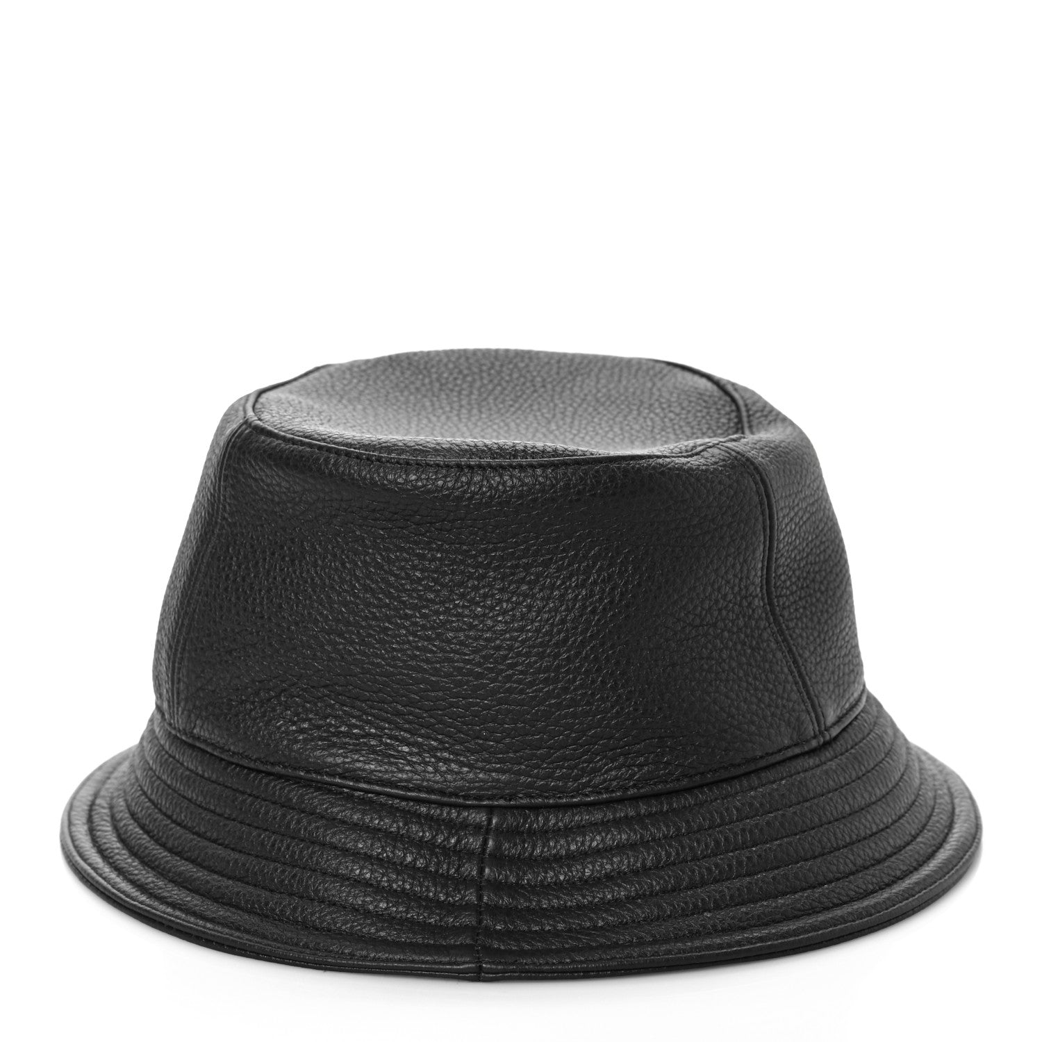 Hermes Cerf Deerskin Calvi Bucket Hat 58 Black 2 of 7