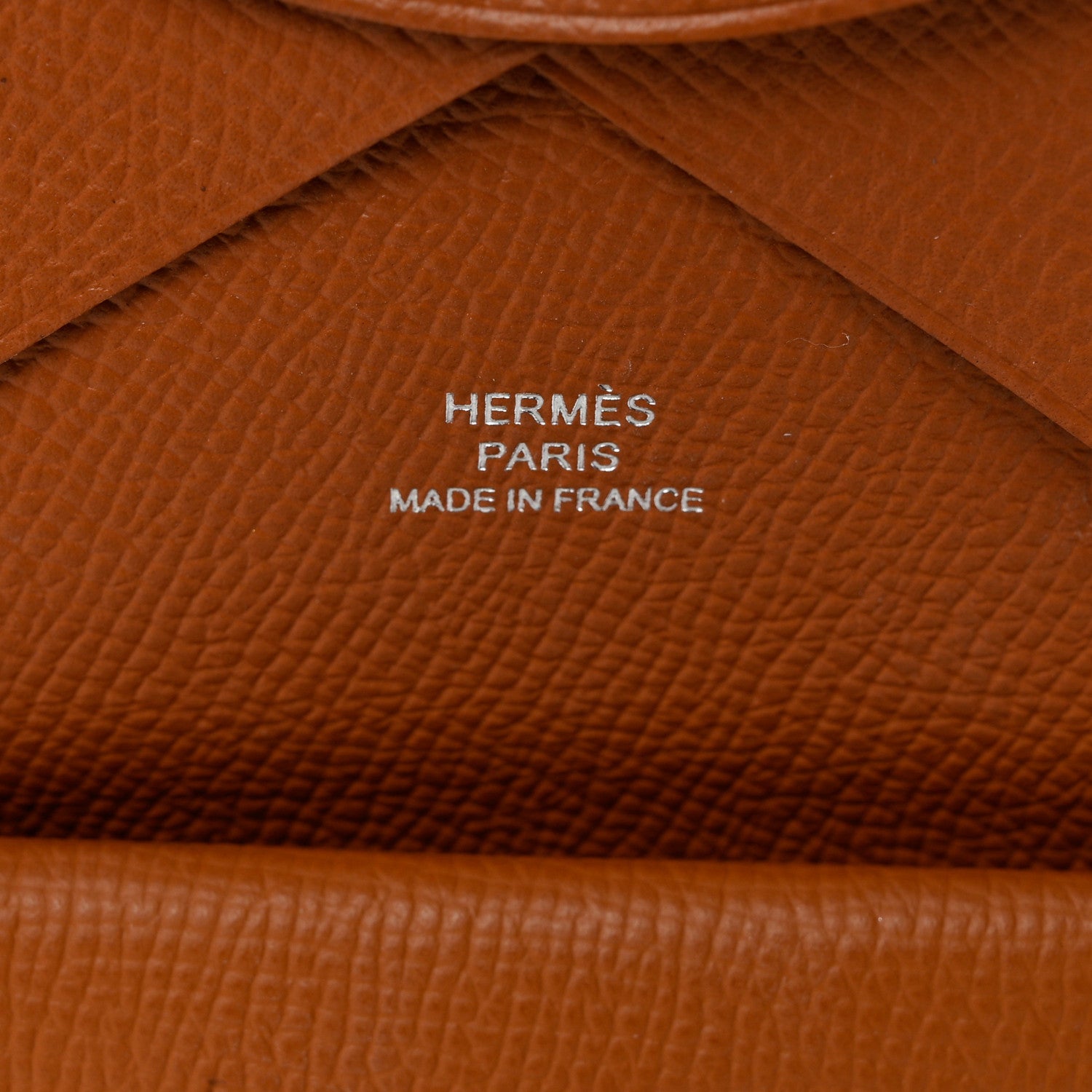 Hermes Epsom Calvi Duo Card Case Gold 6 of 8