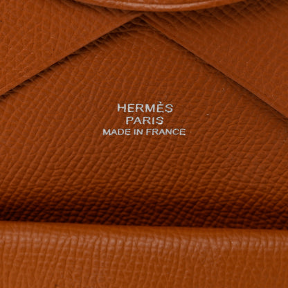 Hermes Epsom Calvi Duo Card Case Gold 6 of 8