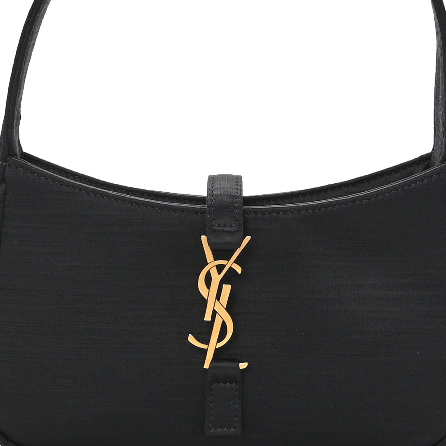 Satin Le 5 A 7 Mini Hobo Black